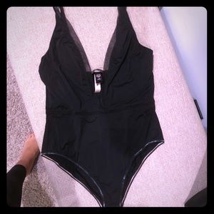 Victoria’s Secret deep V plunging bodysuit
